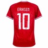 Officiële Voetbalshirt Denemarken Eriksen 10 Thuis EK 2024 - Heren